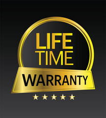 Fototapeta premium lifetime warranty tag