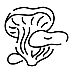 Oyster mushroom icon	