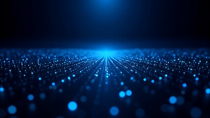 テクノロジーとネットワークを表現する接続された点と線