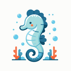 cute hippo vector image