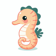 cute hippo vector image