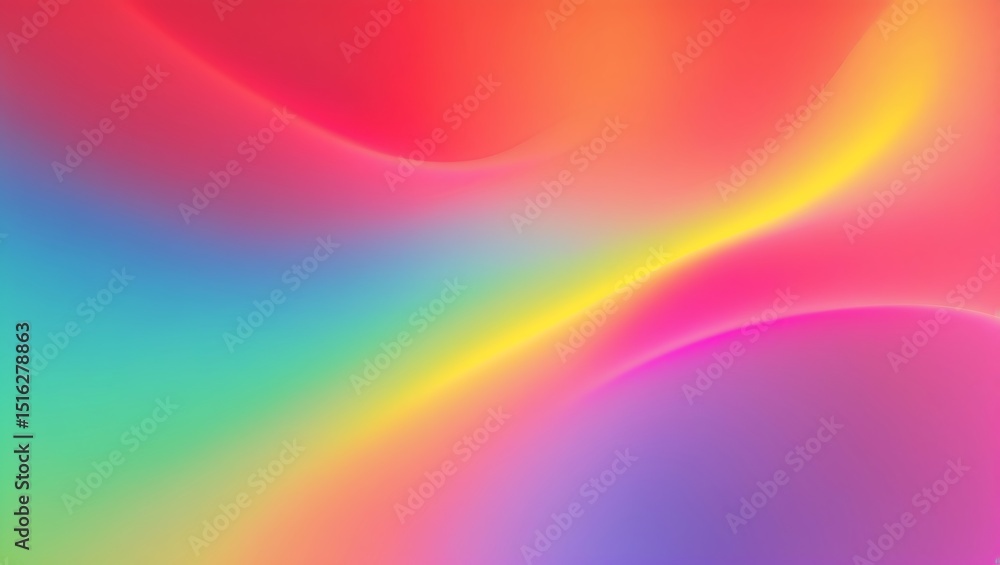 Poster abstract vibrant colorful background with smooth blending gradients and shapes