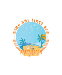 Salty Beach Vibes Design, EPS, VECTOR
