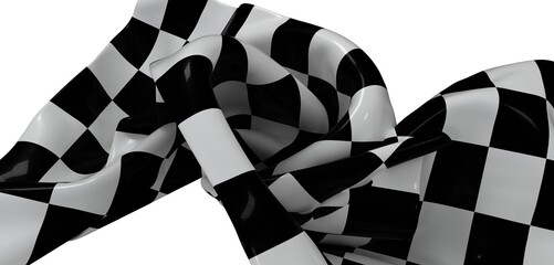 Abstract image of a checkered flag, perfect for sports, racing, or competition themes.