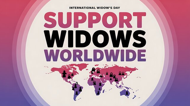 International Widow's Day: Diverse women embracing, symbolizing community support and unity

