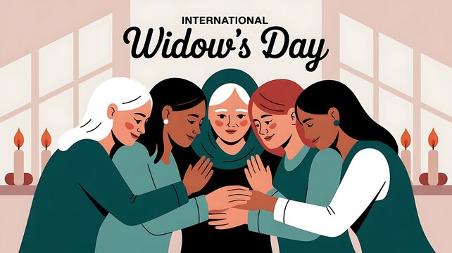 International Widow's Day: Woman plants tree, symbolizing growth and remembrance