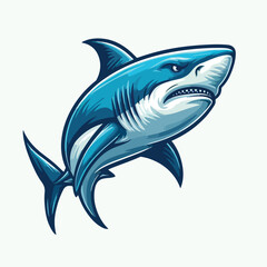 fierce shark vector image