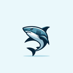 fierce shark vector image