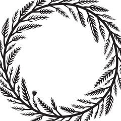 Floral design logo element. floral border, frame corners 