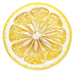 Isolated Lemon Slice
