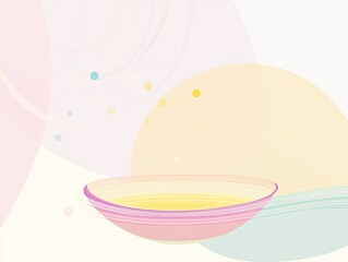 Fototapeta premium Pastel Abstract Bowl