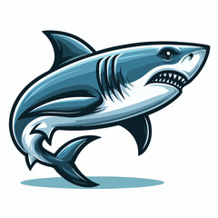 Obraz premium fierce shark vector image