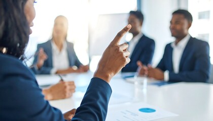 Businesswoman Leading Meeting.