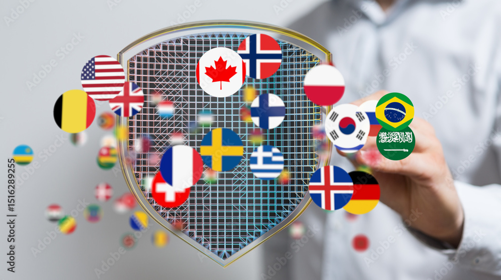 Poster secure your data with our global network. advanced protection for international businesses.