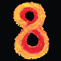 eight red hot pepper