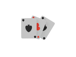 poker card icon 3d illustration render