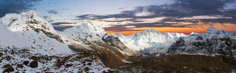 Morning panoramic view of Mount Annapurna 1