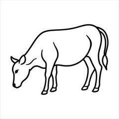 Obraz premium Line of a cow.