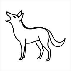 Fototapeta premium vector illustration of a fox