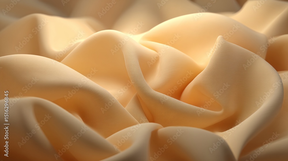 Aufkleber abstract, dynamic, flowing beige fabric a soft and gentle background texture for design projects.