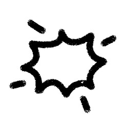 Comic style burst frame