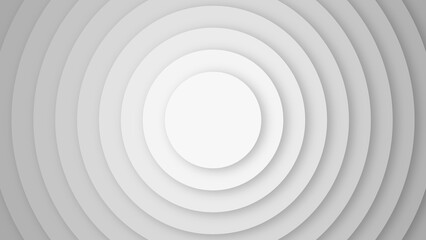 Obraz premium Abstract concentric circles design in shades of grey modern graphic background