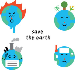 Save the Earth Concept Vector Illustration for Environmental Protection