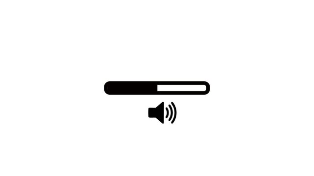 Speaker icon animated on, speaker volume animation, microphone, sound voice speaker icon animated. vector illustration of a vector illustration of a pencil