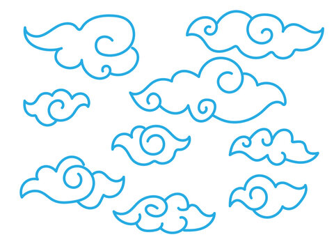 cloud shape for background, sky background with clouds
