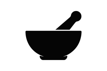  Pestle Silhouette Traditional Grinding Tool Icon	