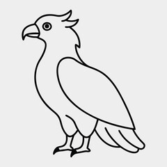 Obraz premium line art of aharpy-eaglel on the white background 0.eps