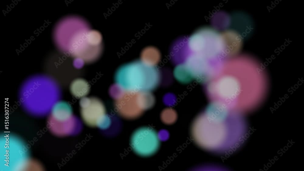 Poster colorful abstract bokeh lights motion background, colorful bokeh lights on black background. abstrac