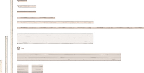 Set pieces 2D videogame house building collection