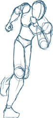 Design of sketch body reference draw