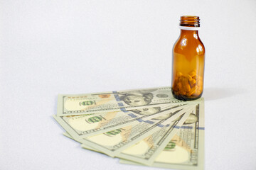 pills and money