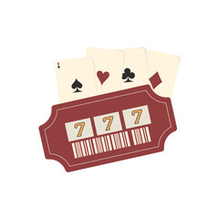 Casino Poker Decorative Illustration