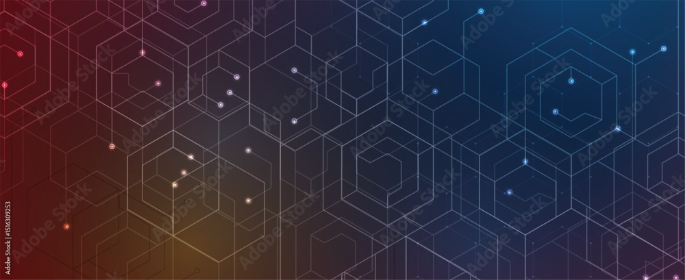 Poster abstract polygonal background technology concept, futuristic background