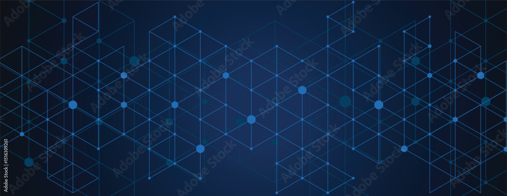 Aufkleber abstract polygonal background technology concept, futuristic background