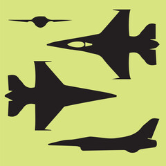 fighter plan vector