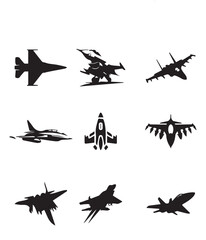 fighter plan vector