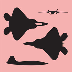 fighter plan vector