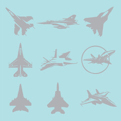 fighter plan vector