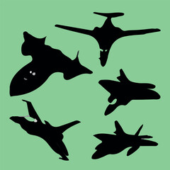 jet fighter vector