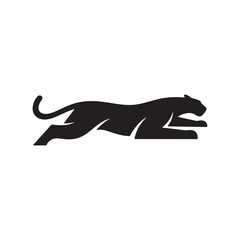 Panther logo design silhouette 