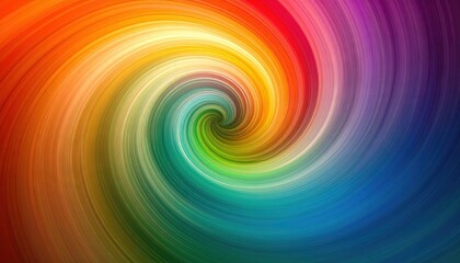 Fototapeta premium Colorful Rainbow Spiral Abstract Design