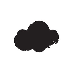cloud computing concept silhouette