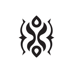 abstract tattoo design silhouette