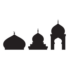 taj mahal silhouette logo 