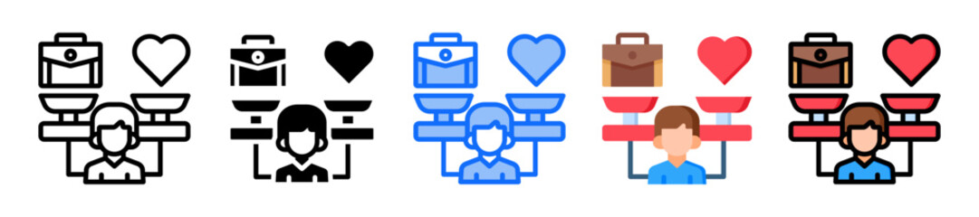 Obraz premium Work-Life Balance Icon