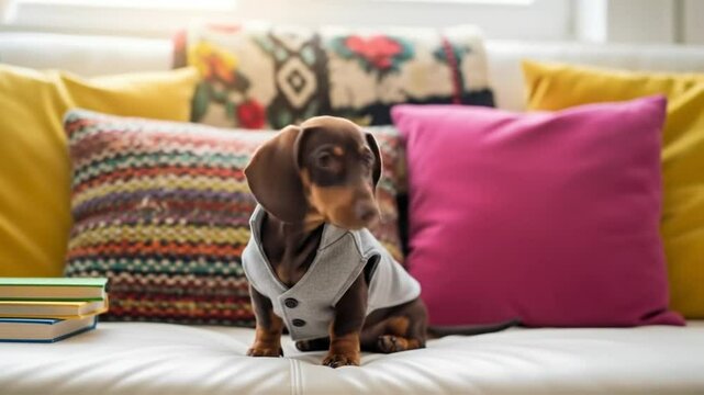 Relaxing at home with a good book and a comfy couch. What could be better than a lazy day with your best friend?